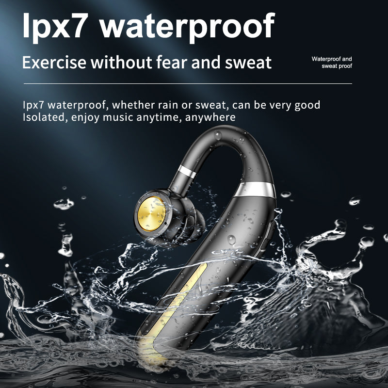 X12 Business Single Ear Wireless Bluetooth 5.2 Earhook Headset Sports Driving Stereo Music Calling Earphone X12 Business Single Ear Wireless Bluetooth 5.2 Earhook Headset Sports Driving Stereo Music Calling Earphone